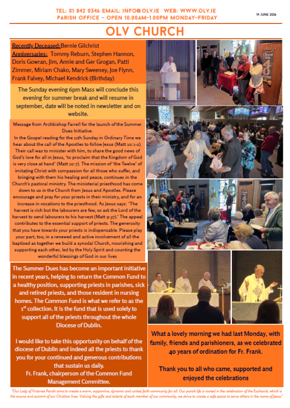 Newsletter 14 June 26